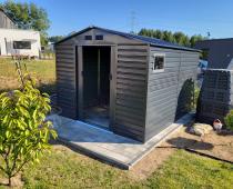 Aranżacja: Nowoczesna szopa ogrodowa antracytowa Dummer 277x323x221cm (8,2m2)