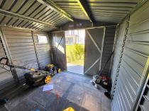 Aranżacja: Nowoczesna szopa ogrodowa antracytowa Dummer 277x323x221cm (8,2m2)