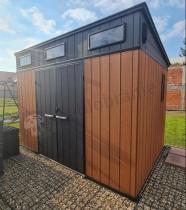 Aranżacja: Nowoczesna szopa ogrodowa Miravel 305 x 210 cm Brown (6,4m2)