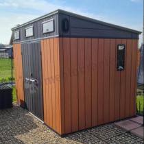 Aranżacja: Nowoczesna szopa ogrodowa Miravel 305 x 210 cm Brown (6,4m2)