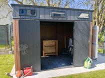 Aranżacja: Nowoczesna szopa ogrodowa Miravel 305 x 210 cm Brown (6,4m2)