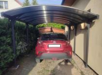 Aranżacja: Nowoczesna wiata garażowa samochodowa 3x5,8m Axel - Grey