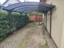 Aranżacja: Nowoczesna wiata garażowa samochodowa 3x5,8m Axel - Grey