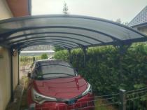 Aranżacja: Nowoczesna wiata garażowa samochodowa 3x5,8m Axel - Grey