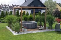 Aranżacja: Nowoczesna wolnostojąca pergola tarasowa 3x3 Lufel - Woodlook