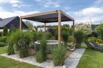 Aranżacja: Nowoczesna wolnostojąca pergola tarasowa 3x3 Lufel - Woodlook