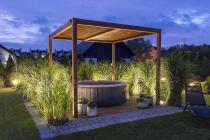 Aranżacja: Nowoczesna wolnostojąca pergola tarasowa 3x3 Lufel - Woodlook