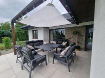 Aranżacja: Nowoczesne aluminiowe meble ogrodowe z regulowanymi fotelami - Renalo Dining Relax Grafitowe