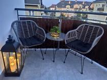 Aranżacja: Nowoczesne meble balkonowe z technorattanu Torgiano Balcony Grey