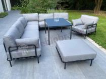 Aranżacja: Nowoczesne meble tarasowe premium z wysokim stołem Salve 6 Plus Dining