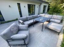 Aranżacja: Nowoczesne meble tarasowe premium z wysokim stołem Salve 6 Plus Dining