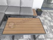 Aranżacja: Nowoczesny narożnik na taras - Panaon Corner 220x220 - Grey Teak