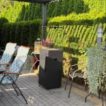 Aranżacja: Nowoczesny ogrzewacz tarasowy kolumnowyw styli loft Magmo - Black