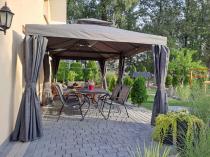 Aranżacja: Nowoczesny pawilon ogrodowy 3x6 aluminiowy Okapi Szary