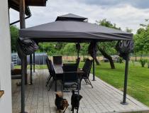 Aranżacja: Nowoczesny pawilon ogrodowy 3x6 aluminiowy Okapi Szary