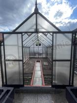 Aranżacja: Ogrodowa szklarnia z poliwęglanu 8mm PREMIUM - stelaż aluminiowy 244x428x240cm