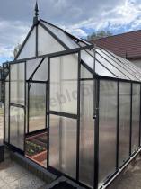 Aranżacja: Ogrodowa szklarnia z poliwęglanu 8mm PREMIUM - stelaż aluminiowy 244x428x240cm