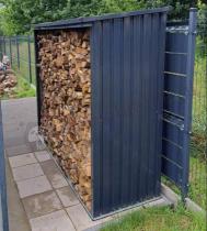 Aranżacja: Ogrodowy stojak na drewno Lemmer 242x89x190 - drewutnia wolnostojąca