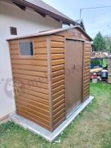 Aranżacja: OUTLET - Domek gospodarczy blaszak Dummer 213x131x213cm (2,4m2) – Wood