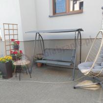 Aranżacja: OUTLET - Metalowa huśtawka trzyosobowa Tivona - Grey