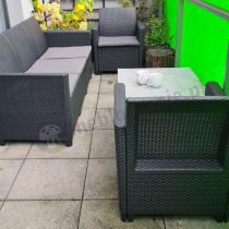 Aranżacja: OUTLET - Zestaw ogrodowy ze stołem podnoszonym K3L grafit