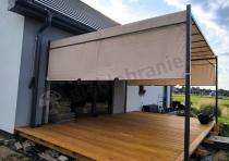 Aranżacja: Pawilon ogrodowy 4x4 z dachem przesuwnym Horn - Kremowy