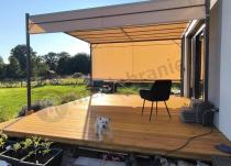 Aranżacja: Pawilon ogrodowy 4x4 z dachem przesuwnym Horn - Kremowy