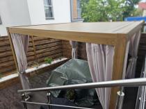 Aranżacja: Peregola tarasowa w kolorze drewna 3x3 wolnostojąca Nefir 2.0 3x3 - Woodlook