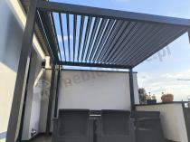 Aranżacja: Pergola ogrodowa metalowa 3x3 wolnostojąca Nefir 2.0 - Antracite, Gartwerk