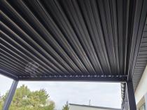 Aranżacja: Pergola ogrodowa metalowa 3x3 wolnostojąca Nefir 2.0 - Antracite, Gartwerk