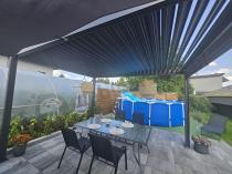 Aranżacja: Pergola ogrodowa metalowa 3x4 wolnostojąca Nefir 3x4 - Antracite