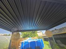 Aranżacja: Pergola ogrodowa metalowa 3x4 wolnostojąca Nefir 3x4 - Antracite