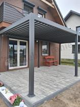 Aranżacja: Pergola ogrodowa metalowa 3x6 wolnostojąca Nefir 2.0 - Antracite, Gartwerk