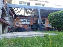 Aranżacja: Pergola ogrodowa metalowa 3x6 wolnostojąca Nefir 2.0 - Antracite, Gartwerk