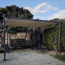 Aranżacja: Pergola ogrodowa wolnostojąca Niro 3x4 - Cream