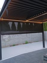 Aranżacja: Pergola ogrodowa wolostojąca z oświetleniem LED 4x4 Nefir 2.0 - Antracite, Gartwerk