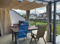 Aranżacja: Pergola ogrodowa z zasłonami 3x3 Kirn 2.0 Beż