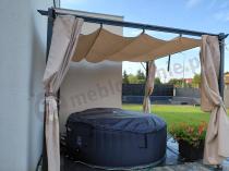 Aranżacja: Pergola ogrodowa z zasłonami 3x3 Niro - Cream
