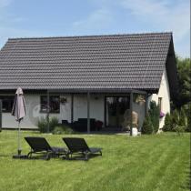 Aranżacja: Pergola tarasowa aluminiowa lamelowa 4x5 m Lufel 2.0 - Antracyt
