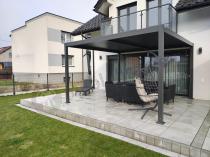 Aranżacja: Pergola tarasowa metalowa 4x4 wolnostojąca Nefir 2.0 - Antracite, Gartwerk