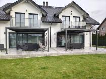 Aranżacja: Pergola tarasowa metalowa 4x4 wolnostojąca Nefir 2.0 - Antracite, Gartwerk