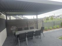 Aranżacja: Pergola tarasowa metalowa 4x4 wolnostojąca Nefir 2.0 - Antracite, Gartwerk