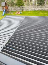 Aranżacja: Pergola tarasowa metalowa 4x5 wolnostojąca Nefir 2.0 - Antracite, Gartwerk