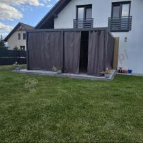 Aranżacja: Pergola tarasowa metalowa 4x5 wolnostojąca Nefir 2.0 - Antracite, Gartwerk