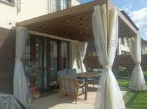 Aranżacja: Pergola wolnosotjąca w kolorze drewna 3x4 Nefir 2.0 - Woodlook