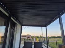 Aranżacja: Pergola wolnostojąca z oświetleniem LED 3x6 Nefir 2.0 3x6 - Antracite, Gartwerk