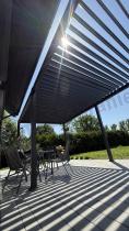 Aranżacja: Pergola wolnostojąca z oświetleniem LED 3x6 Nefir 2.0 3x6 - Antracite, Gartwerk
