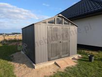 Aranżacja: Pojemny domek ogrodowy Keter Stronghold 10x11,5 Grey (10,6m2)