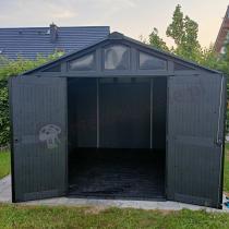 Aranżacja: Pojemny domek ogrodowy Keter Stronghold 10x11,5 Grey (10,6m2)