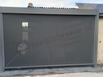 Aranżacja: Roleta boczna zacieniająca screen do pergoli ogrodowej Lufel/Nefir 2.0 ściana 4m - Antracite